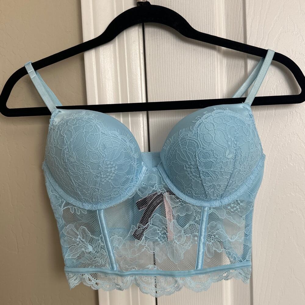 NWT Victoria's Secret Very Sexy Bombshell Add 2 Cups Push Up Corset Top Bra 36B - Picture 2 of 7